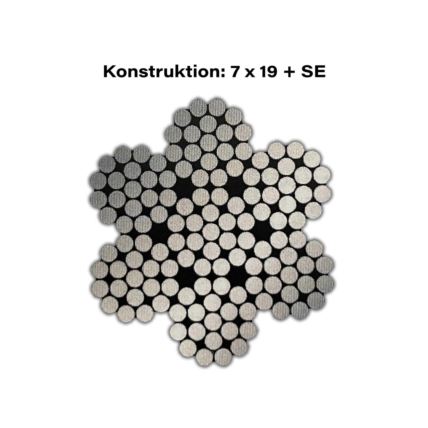 Drahtseil verzinkt - Schwarz beschichtet