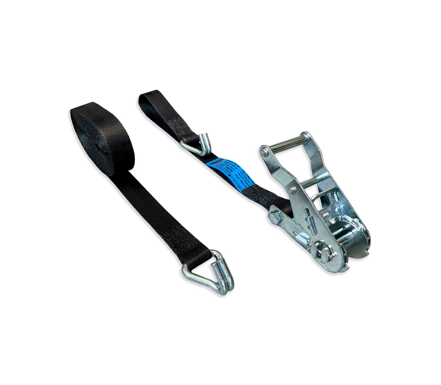 Zurrgurt mit Druckratsche und Spitzhaken