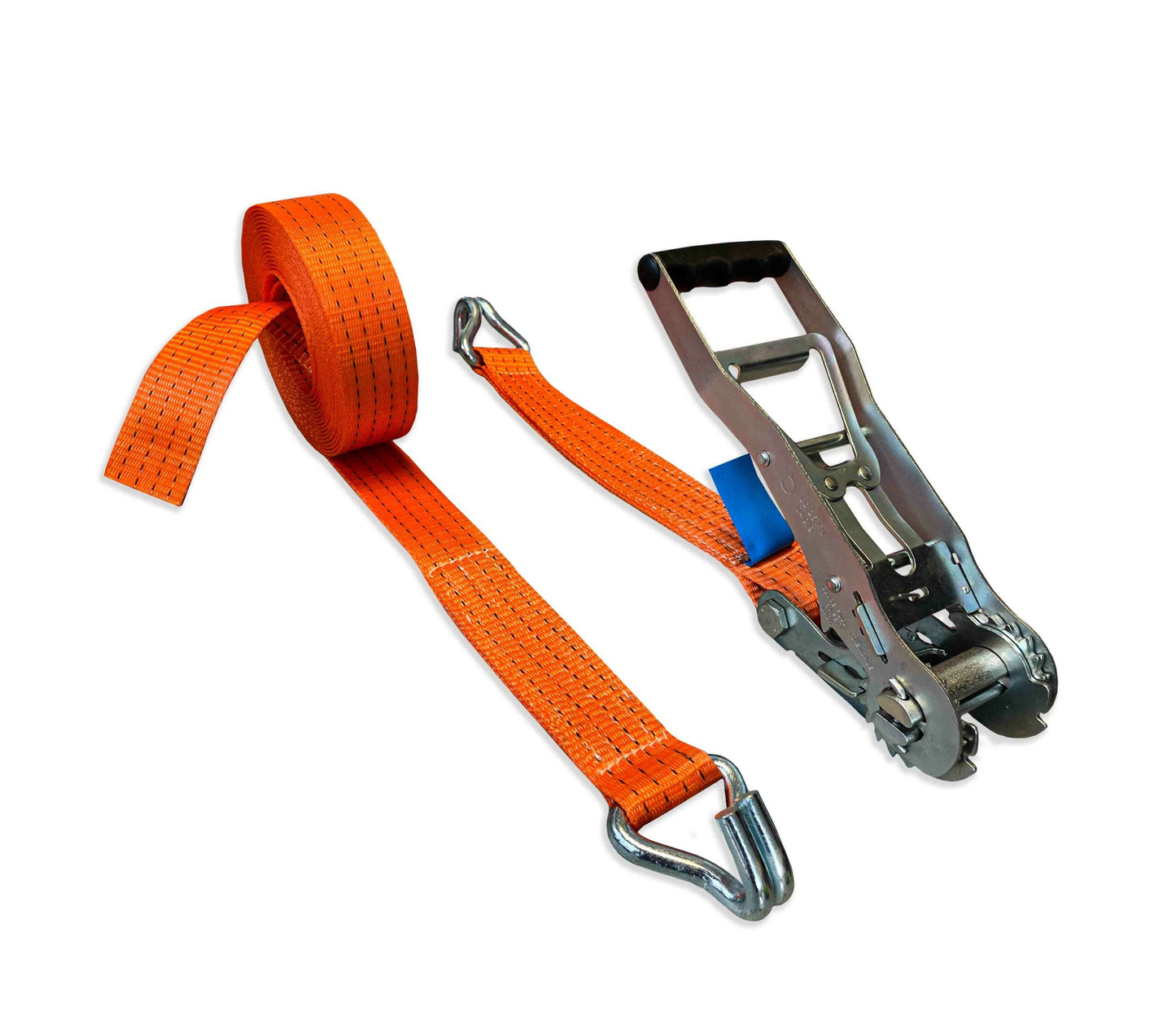 Zurrgurt mit Langhebelratsche und Spitzhaken