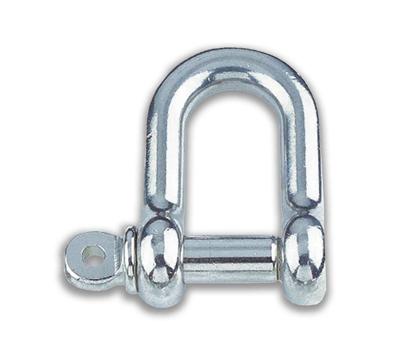 Rundstahlschäkel NIRO, gerade Form mit Augbolzen